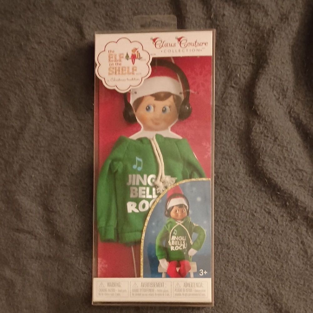 Green Holiday Elf Doll with Accessories